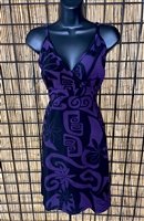 Hinano Sundress (Purple w/Black print)